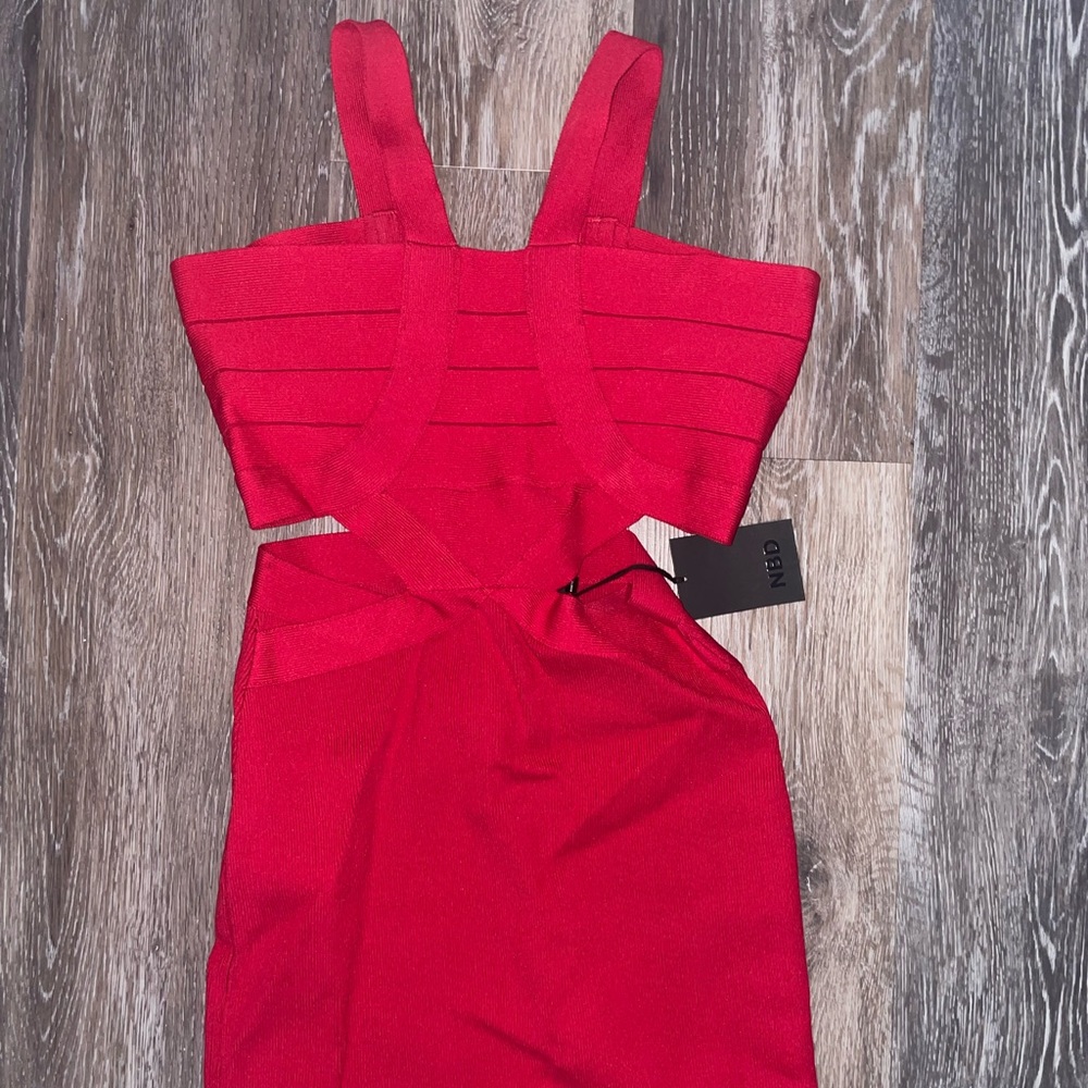 Red tight dress with tags on. Never been worn